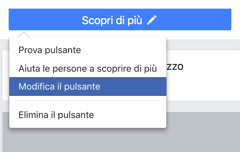 Tasto scopri di più Facebook