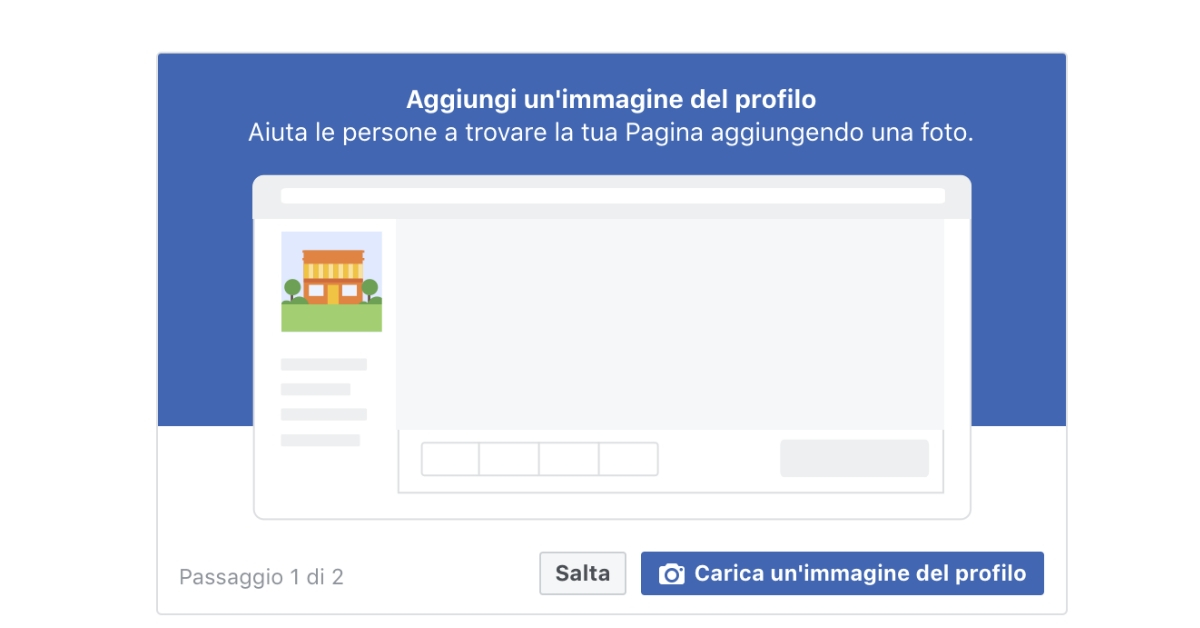 aggiungere un'immagine di profilo