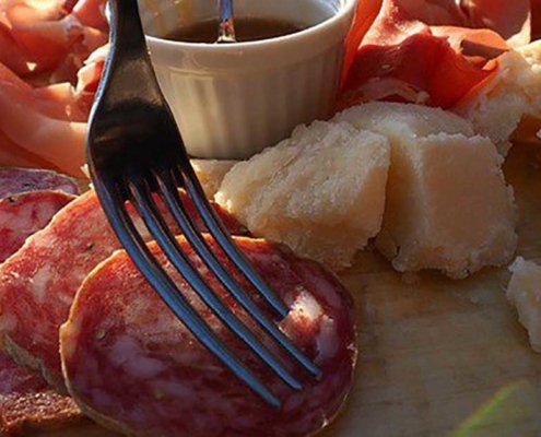 tagliere di salumi e formaggi