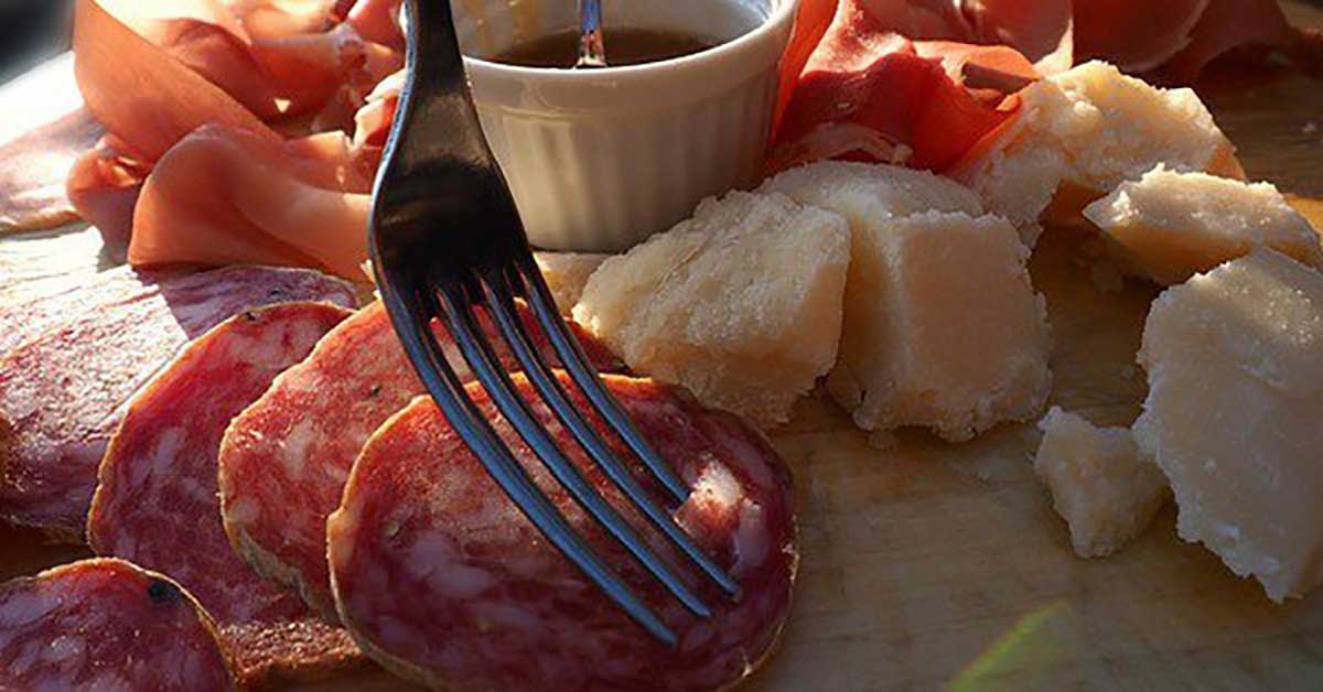 tagliere di salumi e formaggi