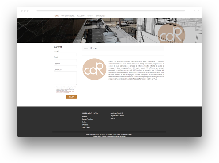 sito per architetto