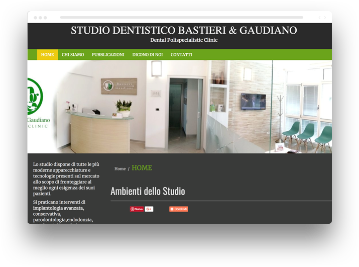 sito web per odontotecnico