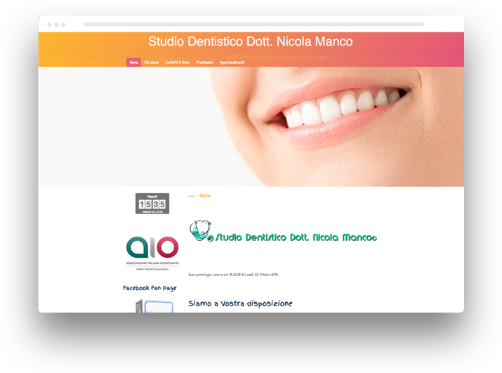 creare un sito per odontoiatra