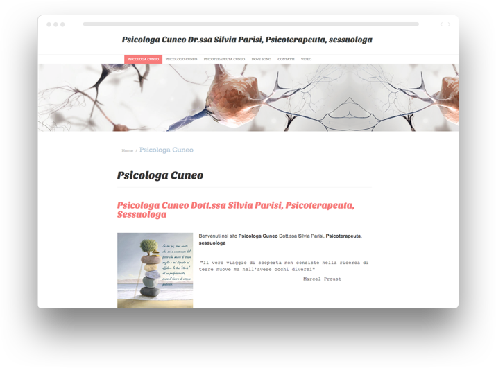 creare sito web per psicologo