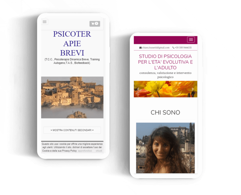 creare sito web mobile per psicologo