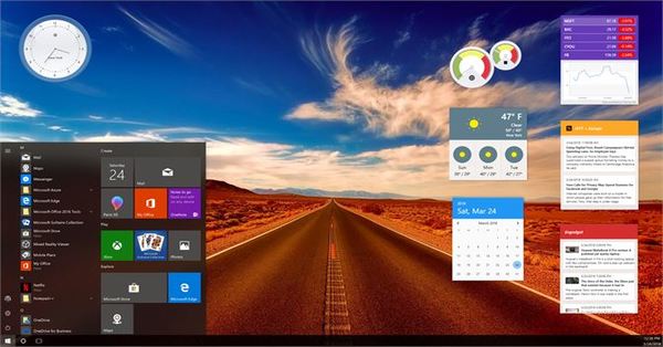 schermata widget desktop