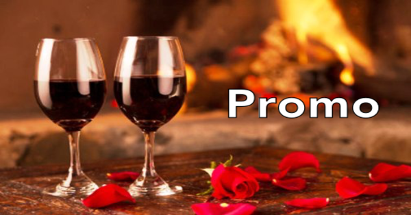 creare offerte san valentino due calici di vino