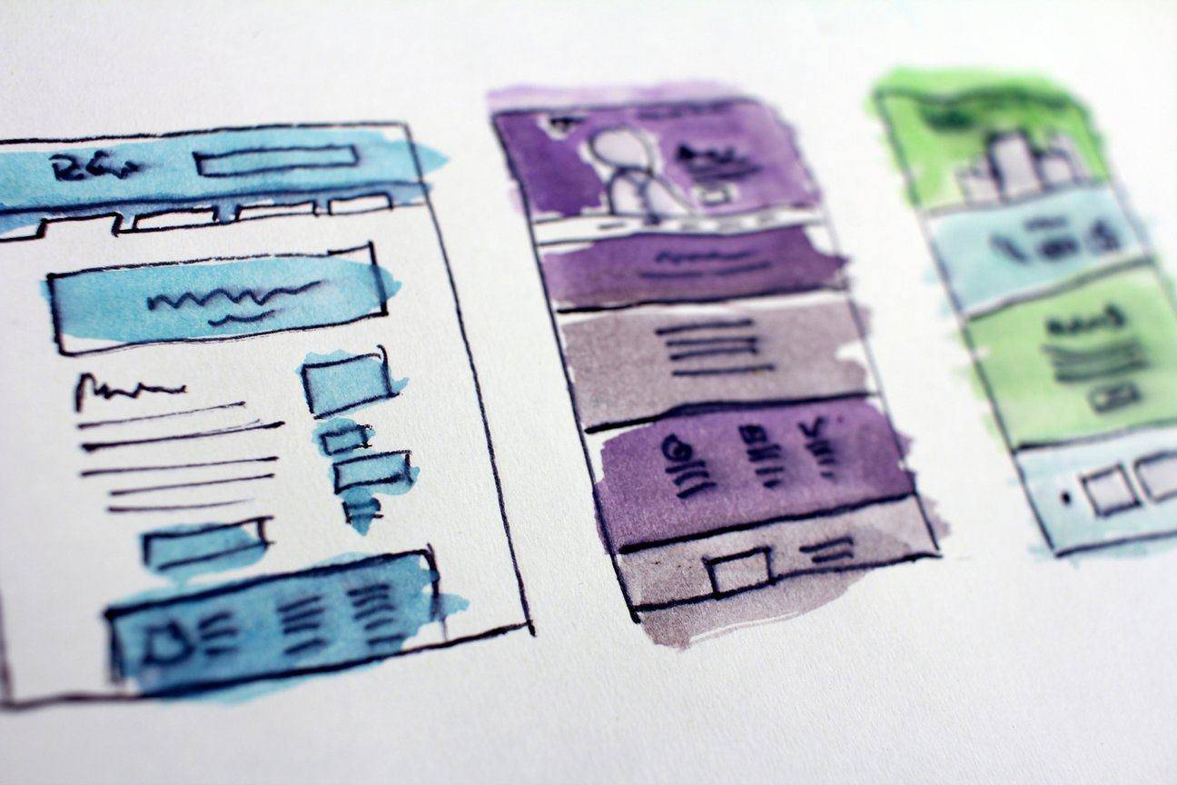 wireframe sito web