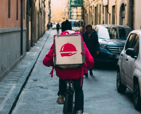 food delivery boy