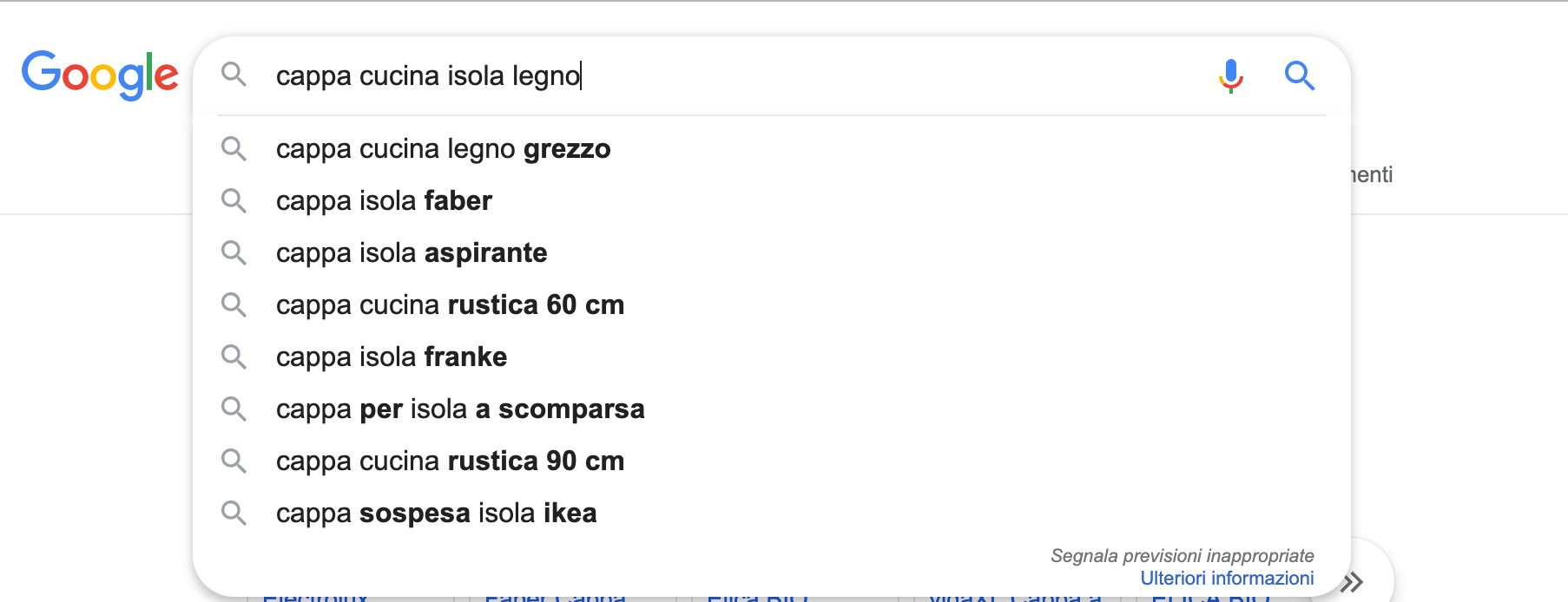 disambiguazione della query