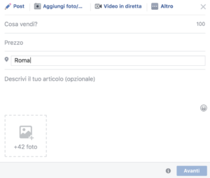 Vendere nei gruppi su Facebook