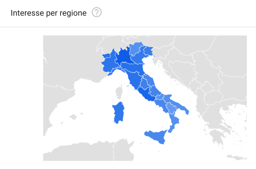 consegne a domicilio query per regione