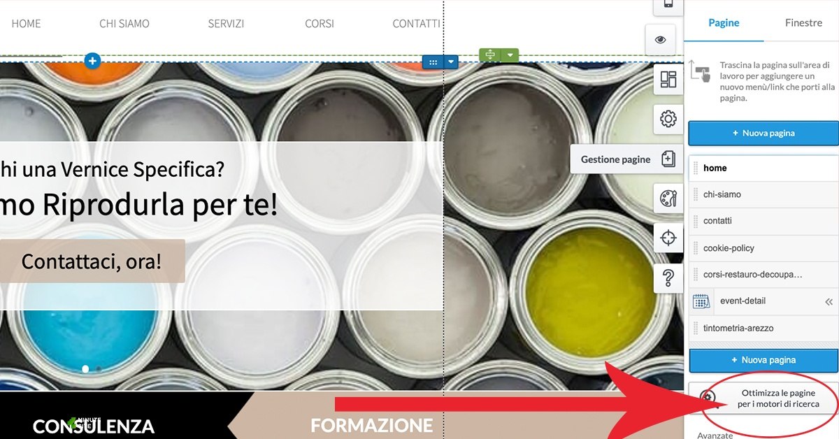 ottimizza le pagine del tuo sito per i motori di ricerca