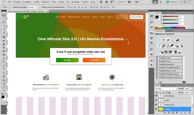 Crea una pagina web con Photoshop slider